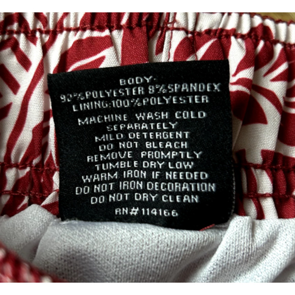 Men's Iowa State Cyclones Swim Trunks Floral Paisley Shorts Logo Size Large - Picture 4 of 4